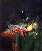 Pieter de Ring Stilleben mit Romer, Krebsen und Zitronen Spain oil painting artist